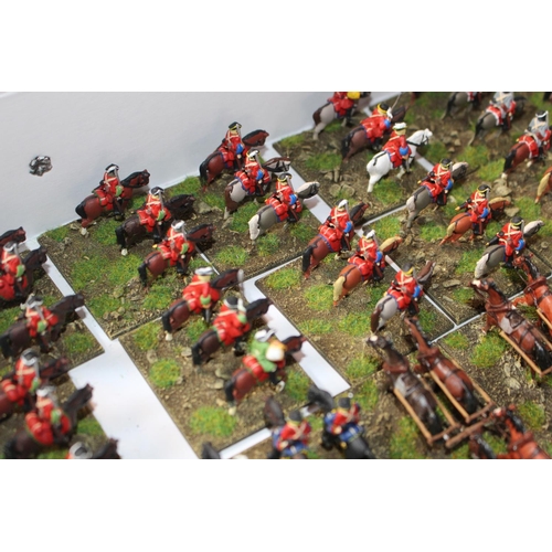 93 - Collection of Hand Painted 25mm Metal 17thC Williamite Troops inc. Cavalry, Infantry etc