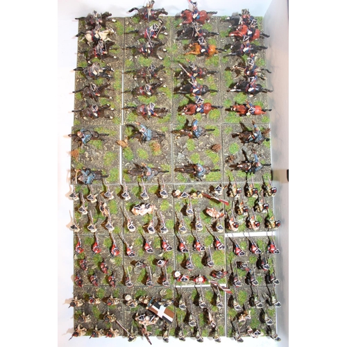 99 - Collection of Hand Painted 25mm French Troops inc. Cavalry, Infantry etc