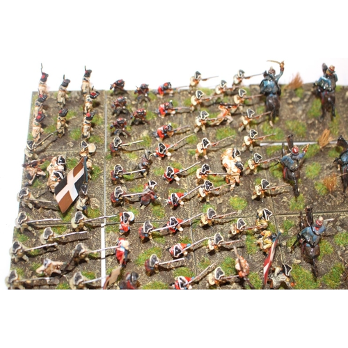 99 - Collection of Hand Painted 25mm French Troops inc. Cavalry, Infantry etc