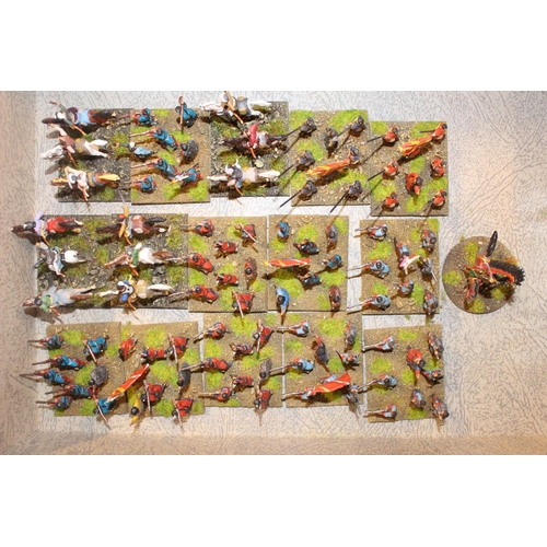 104 - Collection of Hand Painted 25mm Poles Troops inc. Cavalry, Infantry etc