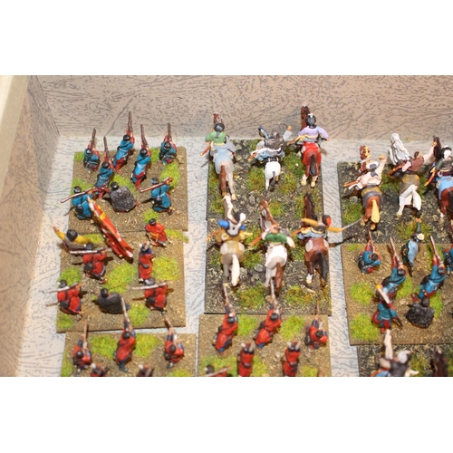 104 - Collection of Hand Painted 25mm Poles Troops inc. Cavalry, Infantry etc