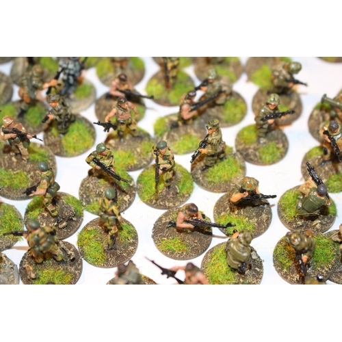 110 - Collection of Hand Painted 25mm WW2 German Troops inc. Cavalry, Infantry etc