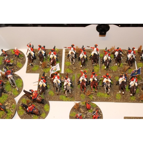 242 - Collection of 25mm British Infantry men, Light Artillery, Cavalry, Horse drawn Cart etc. All Painted... 