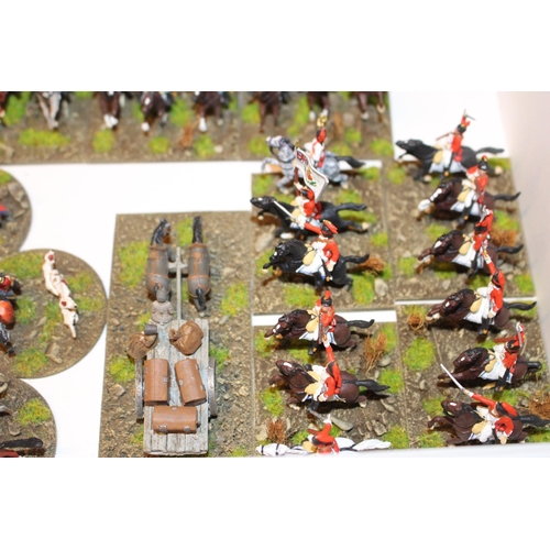 242 - Collection of 25mm British Infantry men, Light Artillery, Cavalry, Horse drawn Cart etc. All Painted... 