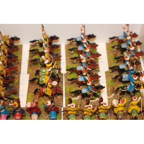 246 - Collection of 25mm Turkish Ottoman Lancers & Command Stands etc. All Painted to a High Specification