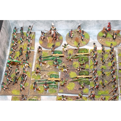 272 - Collection of 25mm Russian Napoleonic, Light Artillery and Infantry. All Painted to a High Specifica... 