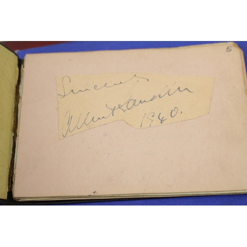 294 - Collection of Seventeen autograph books of mainly family interest with some sketches and watercolour... 