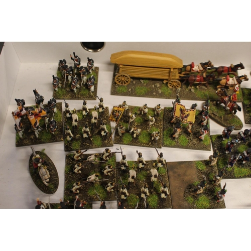 253 - Collection of Metal & Plastic 25mm Austrian & Russian, Infantry, Cavalry, Horse drawn Cart etc. All ... 