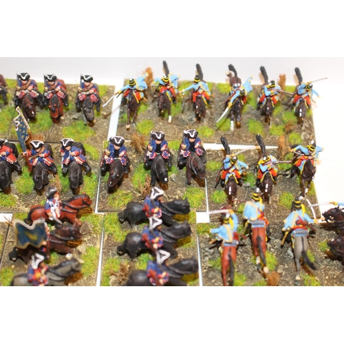 254 - Collection of Metal and Plastic 25mm French Troops, Light Artillery, Cavalry, Infantry etc. All Pain... 