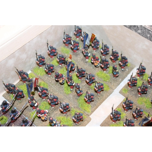 262 - Collection of 25mm 19thC Franco Prussian French Infantry men. All Painted to a High Specification