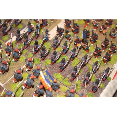 262 - Collection of 25mm 19thC Franco Prussian French Infantry men. All Painted to a High Specification