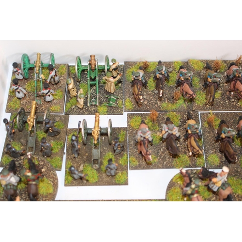 266 - Collection of Metal 25mm Russian Crimean, Light Artillery and Cavalry. All Painted to a High Specifi... 