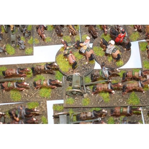 266 - Collection of Metal 25mm Russian Crimean, Light Artillery and Cavalry. All Painted to a High Specifi... 