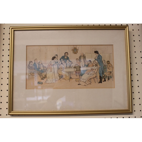 106 - Randolph Caldecott 1846 - 1886 pair of framed prints from The Graphic