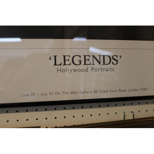 108 - Framed print 'Legends' Hollywood Portraits after Scotty Welbourne 1942