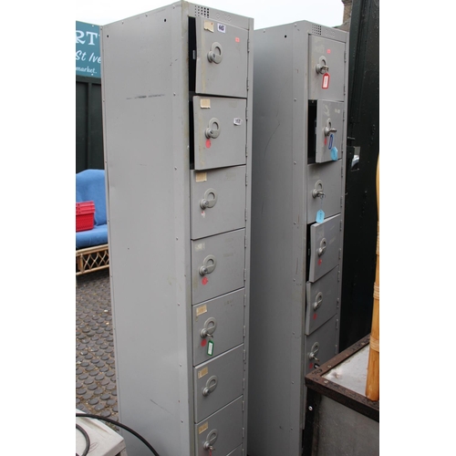 445 - 2 Metal Lockers with assorted Keys