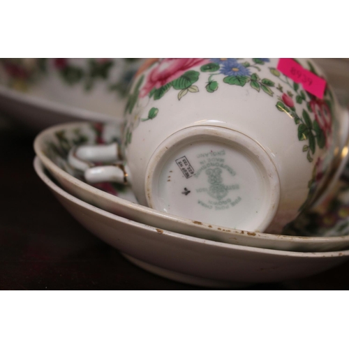 83 - Crown Staffordshire floral decorated Tea Set