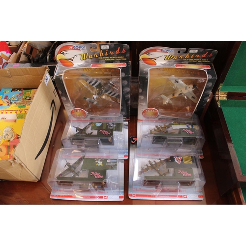 119 - Collection of boxed Model Aircraft inc. Nose Art and Corgi Warbirds (6)