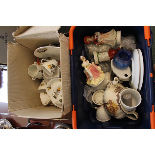 143 - 2 Boxes of assorted Ceramics