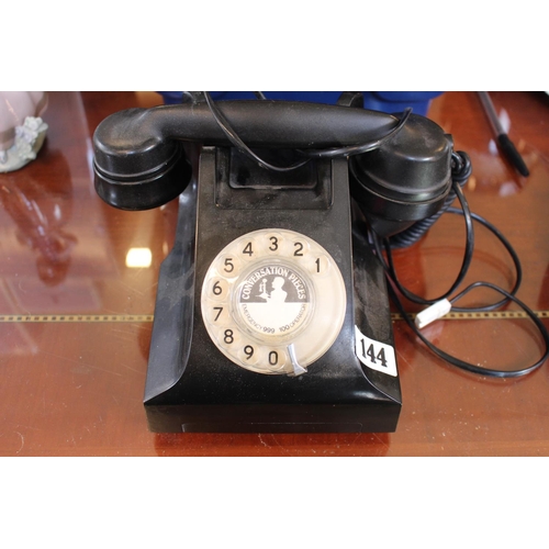 144 - 1960s Black Dial Telephone