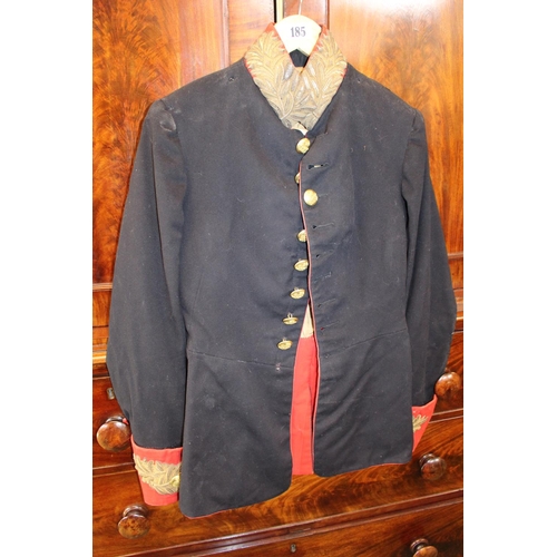 185 - Interesting J Daniels & Co 1930s Diplomatic uniform Jacket/Tunic King George IV with related paperwo... 