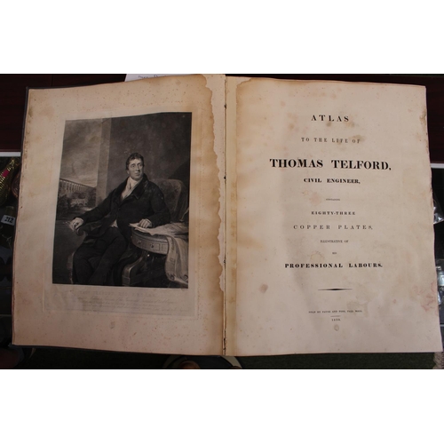 42 - Atlas to the Life of Thomas Telford Civil Engineer Containing  83 Copper plates illustrative of his ... 