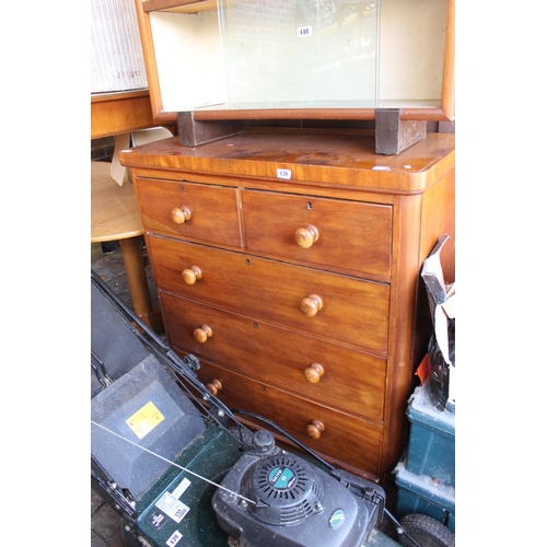 438 - Victorian Chest of 2 over 3 drawers