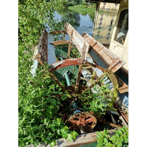 60a - Hand built Paddle Steamer engine boat with Lister Cs6 engine with hydraulic rear drive. Still on wat... 