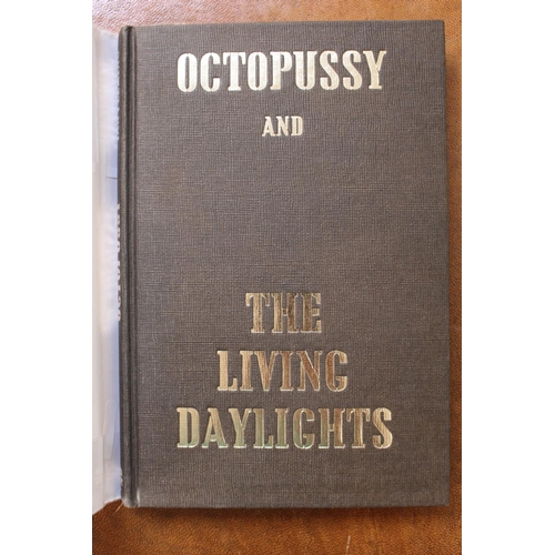 226 - Ian Fleming Octopussy & The Living Daylights 1966 First Edition Jonathan Cape. Brown Cloth with dust... 