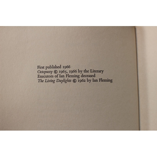 226 - Ian Fleming Octopussy & The Living Daylights 1966 First Edition Jonathan Cape. Brown Cloth with dust... 