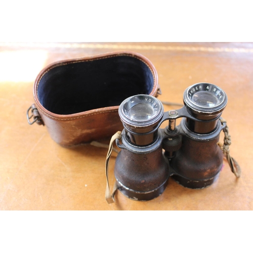 231 - Pair of Leather cased Voigtlander & Sohn Binoculars