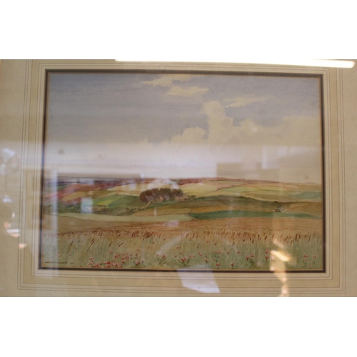 111 - 3 Watercolours to include W Nicholson, Walter M Allcott 1917 watercolour of a Farmstead and a waterc... 