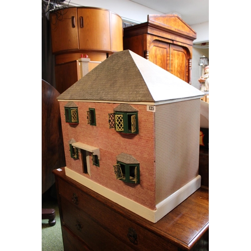 125 - Fitted Dolls House of Red brick design