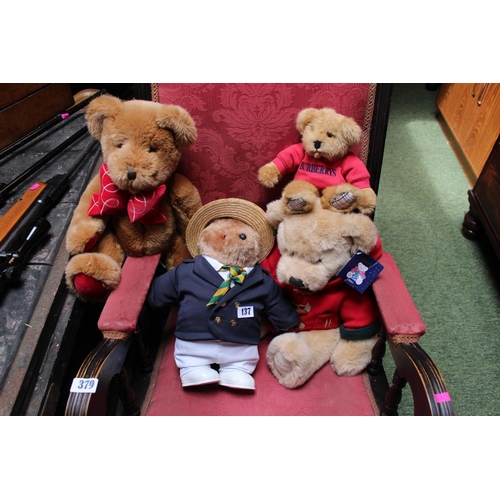 137 - Colelction of Collectors Teddies inc. Burberrys etc