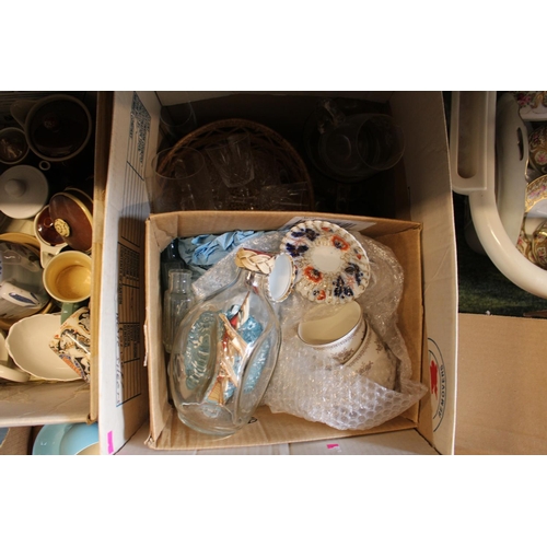 149 - 4 Boxes of assorted Burleighware and other ceramics and collectables