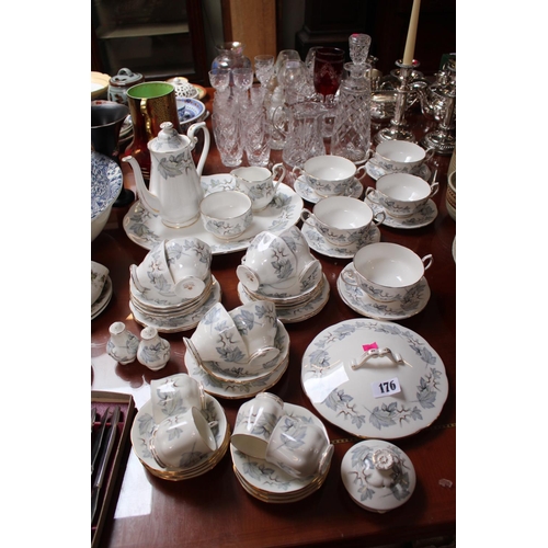 176 - Royal Albert Silver Maple Extensive service