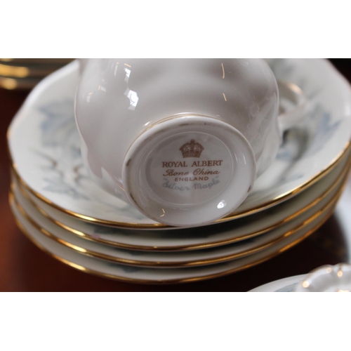 176 - Royal Albert Silver Maple Extensive service