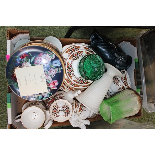 207 - Colclough Tea Service, Wedgwood set of plates and a box of Silver-plated tableware