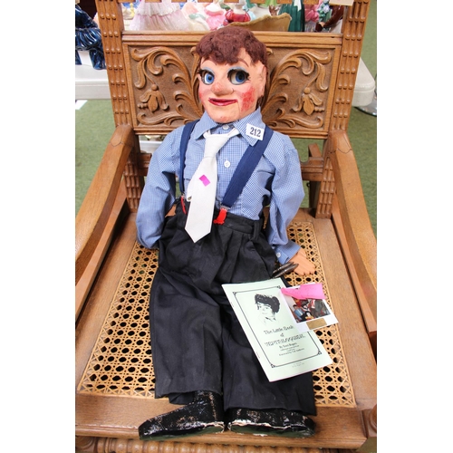 212 - Handmade Ventriloquists Doll