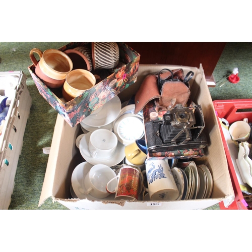 155 - Tray of assorted Ceramics inc. Royal Albert Old Country Roses, Welsh Gordy etc