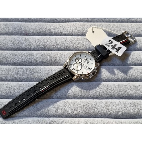 244 - Hilfiger Gents Wristwatch on divers strap