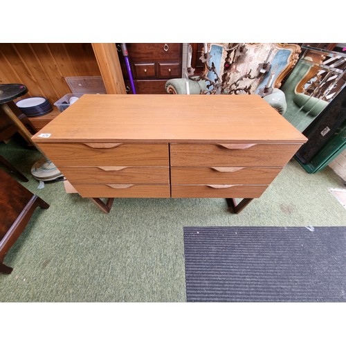 421 - Mid Century Europa Six drawer chest