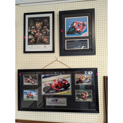 89 - Collective framed 'Casey Stoner' Australian Motorcycle Racer