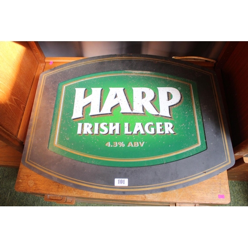 101 - Harp Irish Lager 4.3% illuminating sign