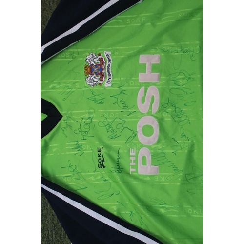 18 - Peterborough United 'The Posh' Soke Football Shirt with Signatures 2000