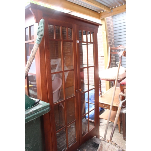 387 - Large American Glazed display cabinet