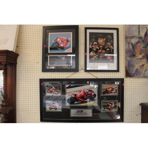 89 - Collective framed 'Casey Stoner' Australian Motorcycle Racer