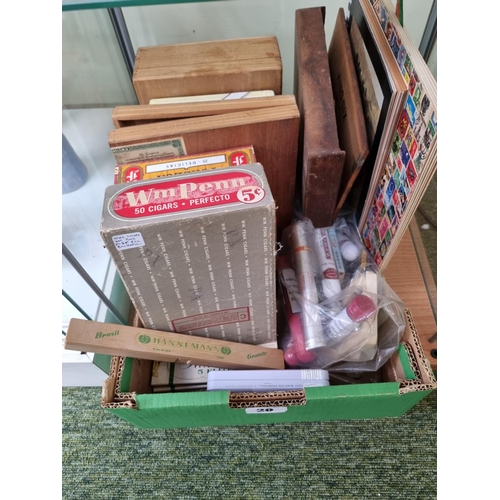 20 - Collection of assorted Cigar boxes and Cigar Labels