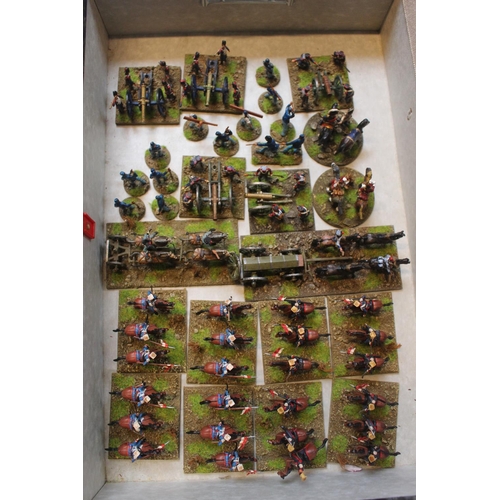 162 - Collection of Hand Painted Plastic 25mm Napoleonic French Soldiers