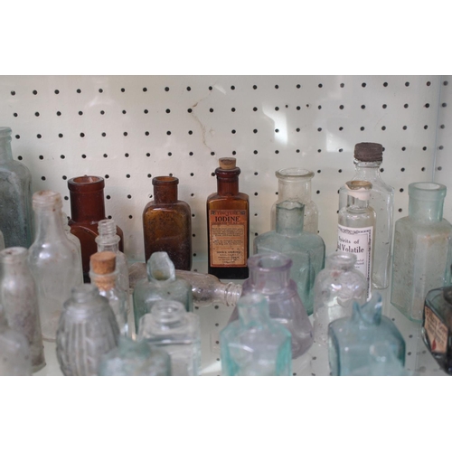 17 - Collection of Antique Bottles to include Seeds of Preston Codd bottle, green glass Poison not to be ... 